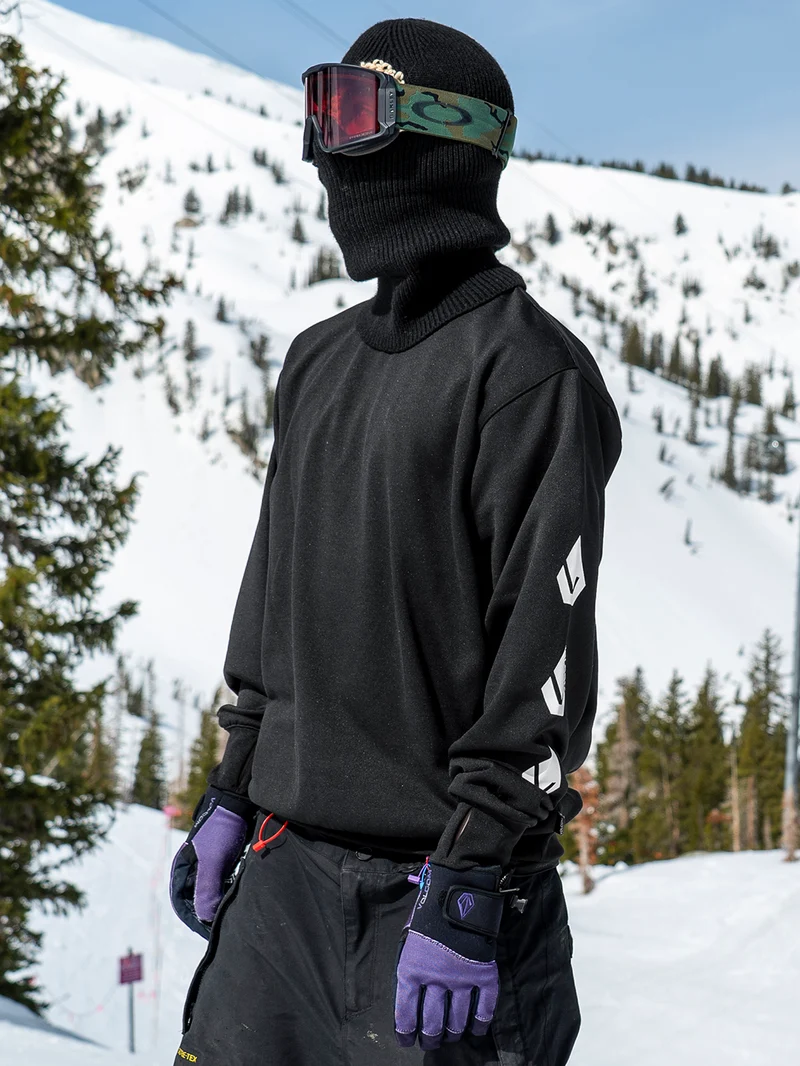 Core Hydro Crew Sweatshirt - BLACK