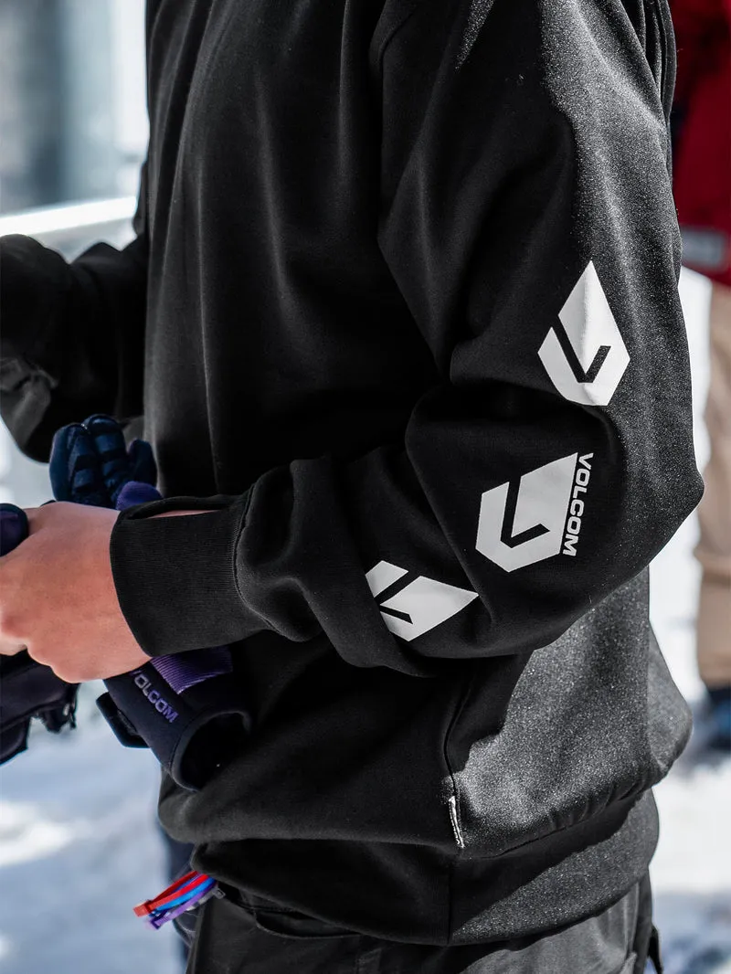 Core Hydro Crew Sweatshirt - BLACK