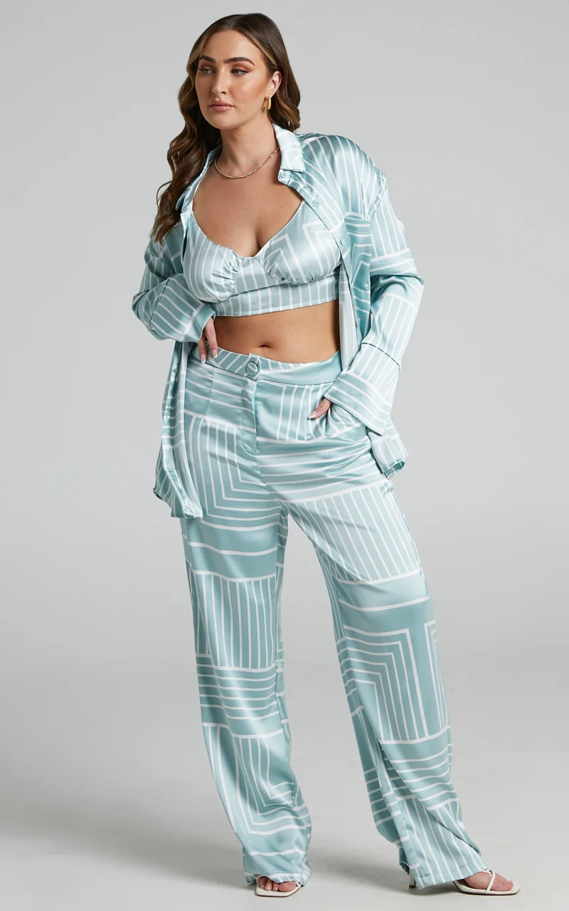 4th & Reckless - Francesca Top in Sage Print