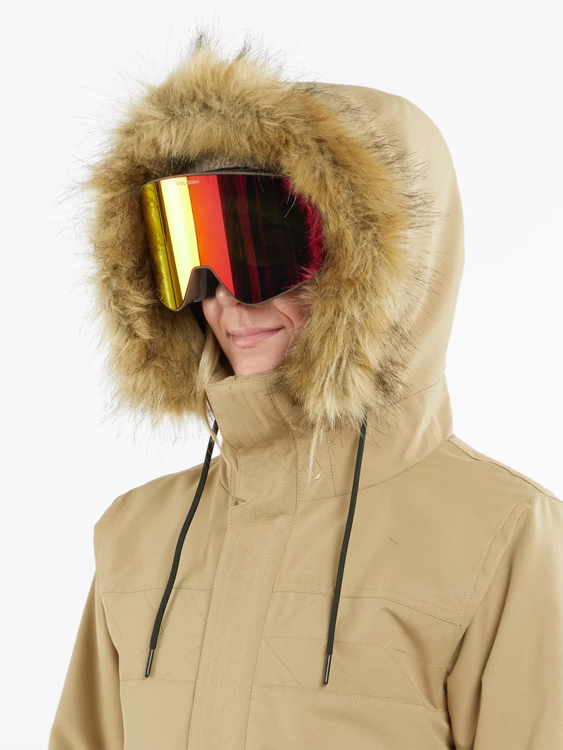 Fawn Insulated Jacke - DARK KHAKI