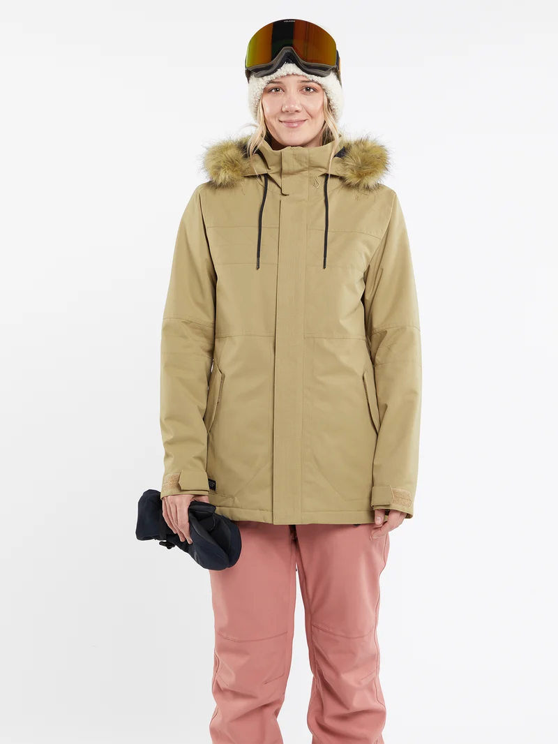 Fawn Insulated Jacke - DARK KHAKI