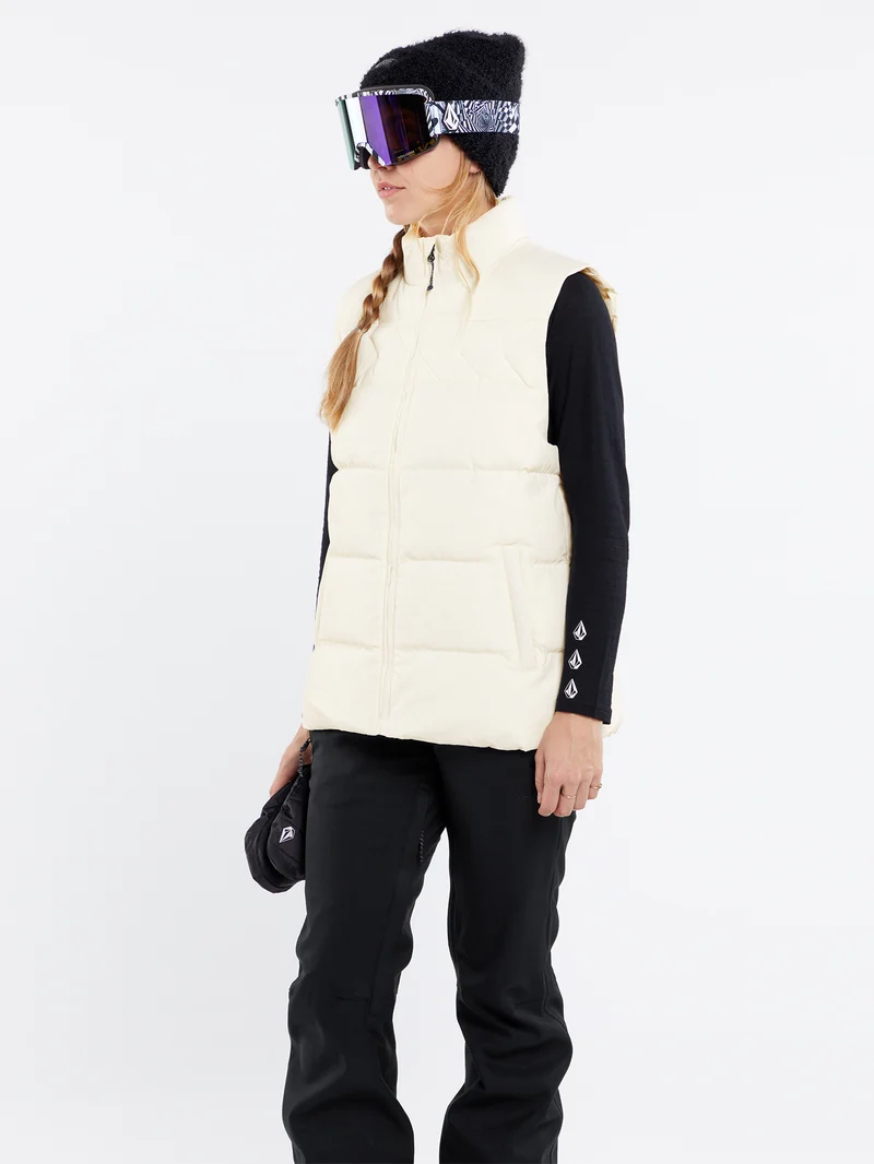 Stone Castine Puff Weste - MOONBEAM