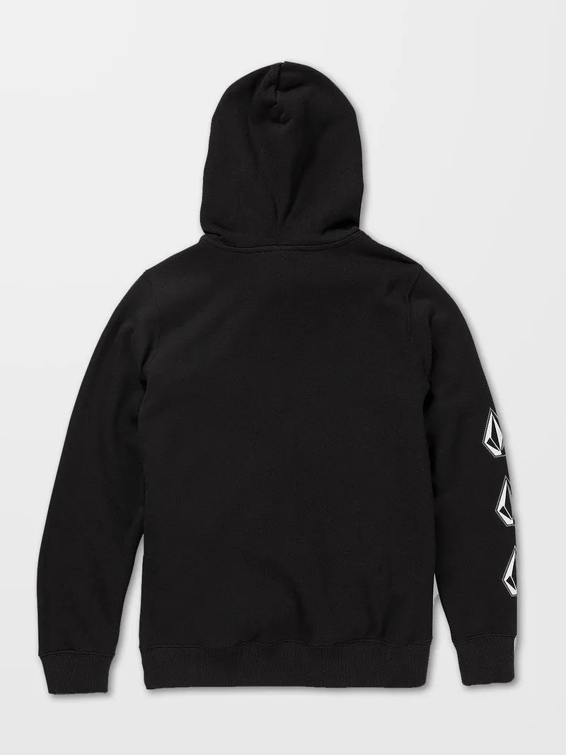 Iconic Stone Kapuzenpullover - BLACK - (KINDER)