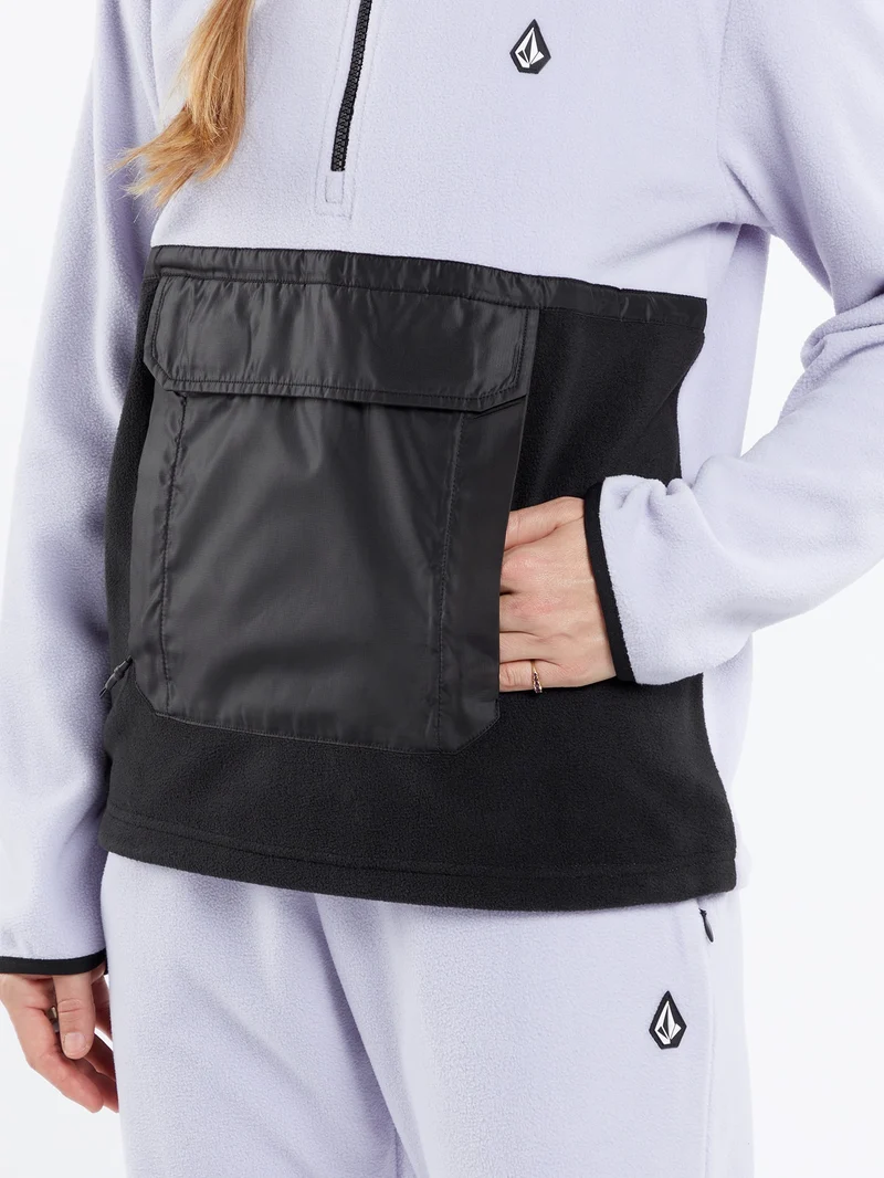 Polar Half-Zipped Sweatshirt - LILAC ASH