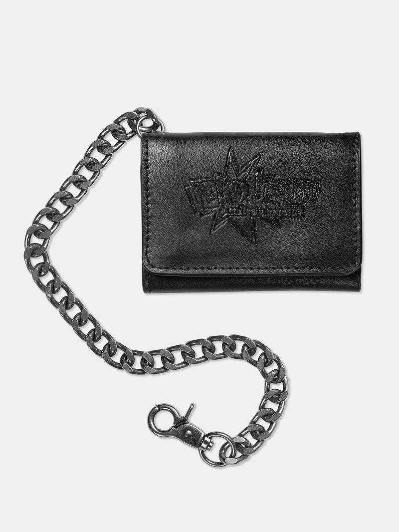 V Ent Leather Geldbeutel - BLACK