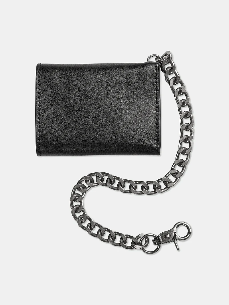 V Ent Leather Geldbeutel - BLACK