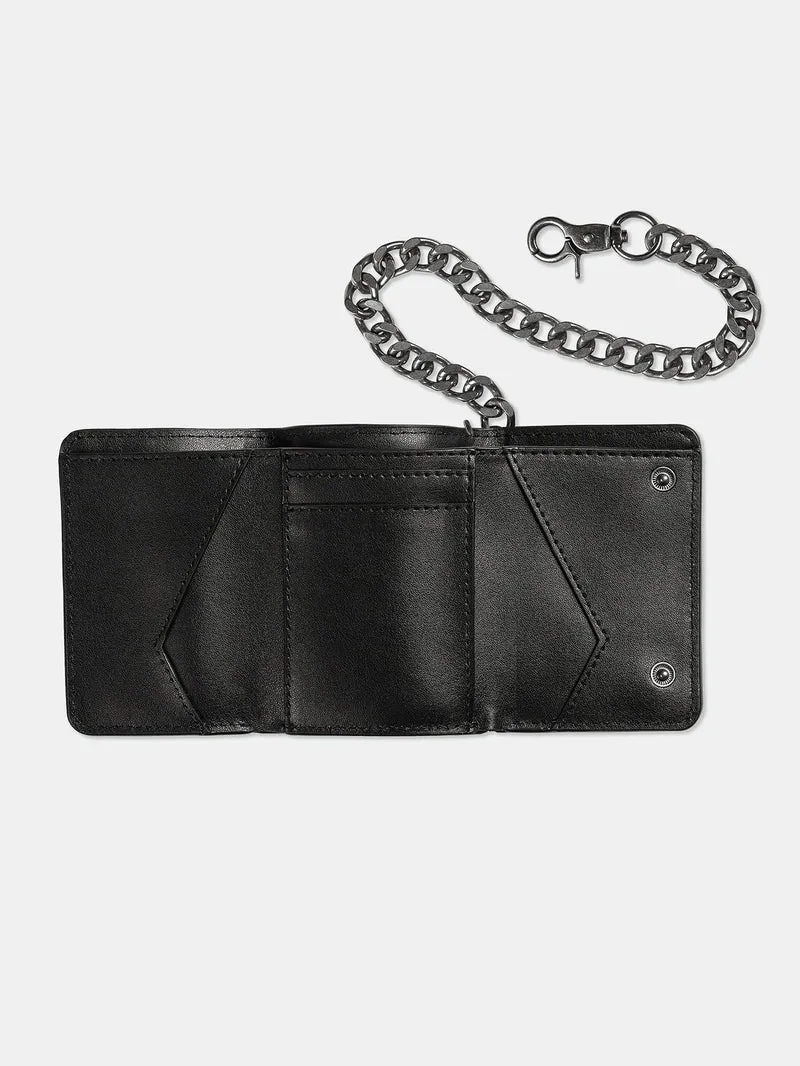 V Ent Leather Geldbeutel - BLACK