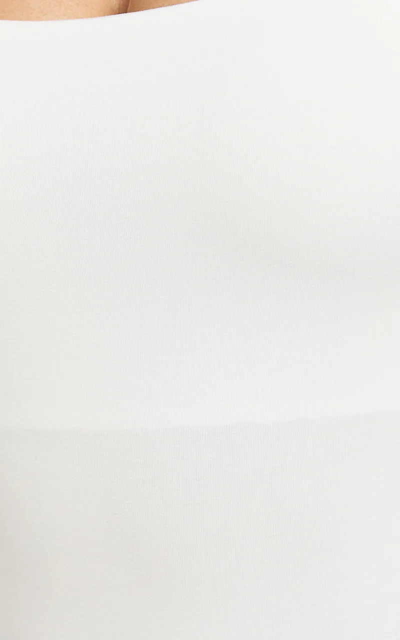 Off My Back Bodysuit - Square Neck Bodysuit in White