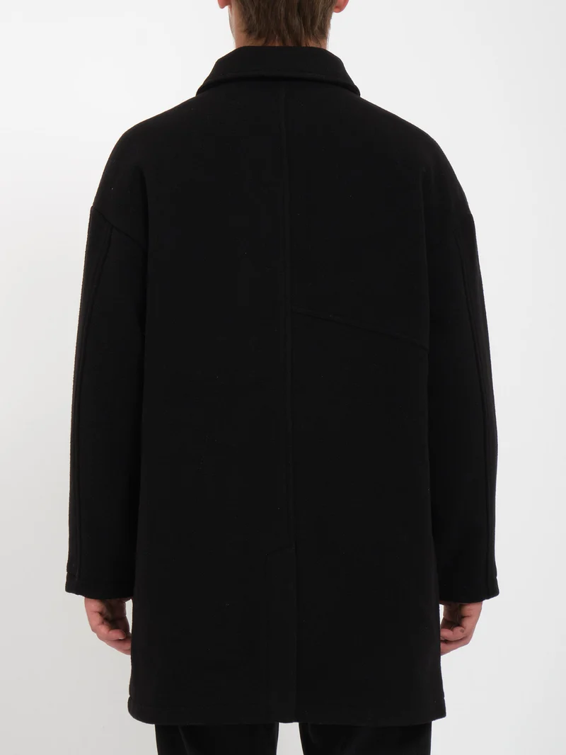 Floyder Peacoat Mantel - BLACK