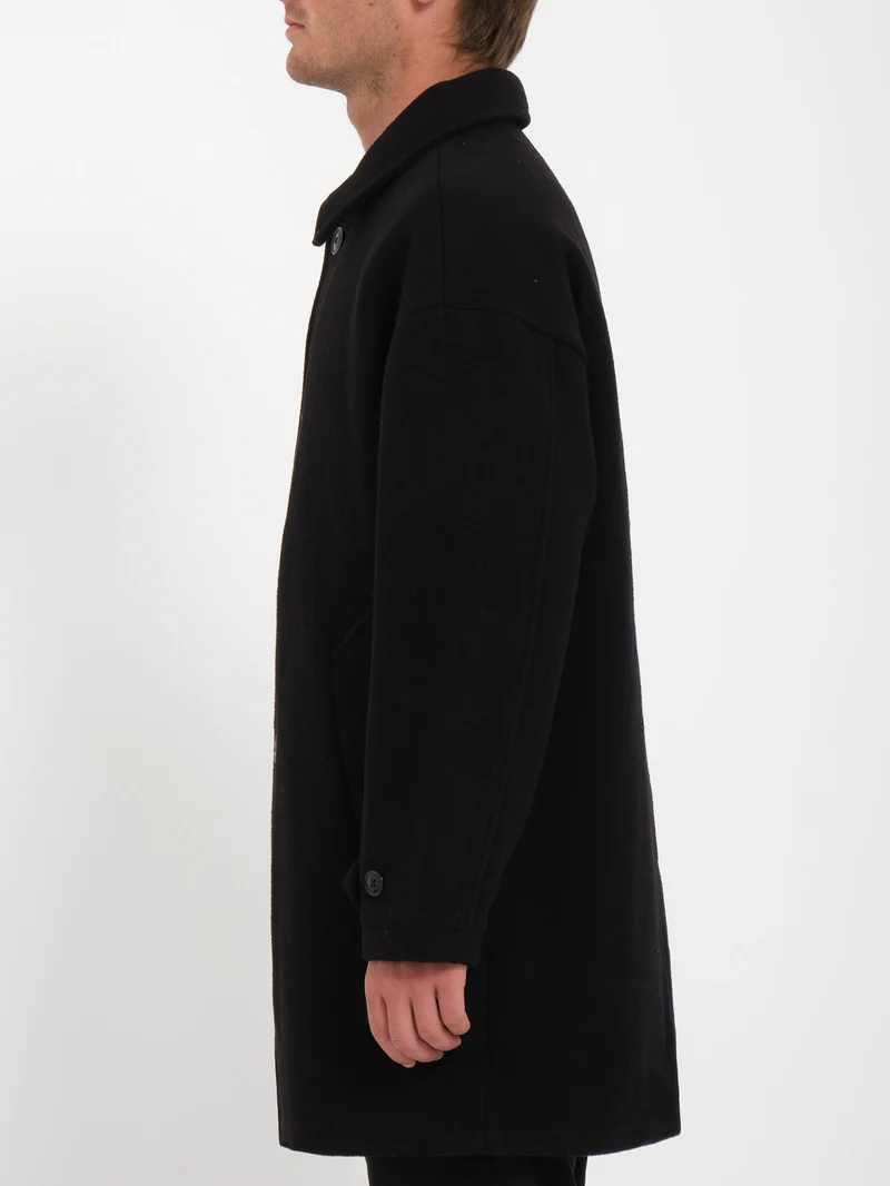 Floyder Peacoat Mantel - BLACK