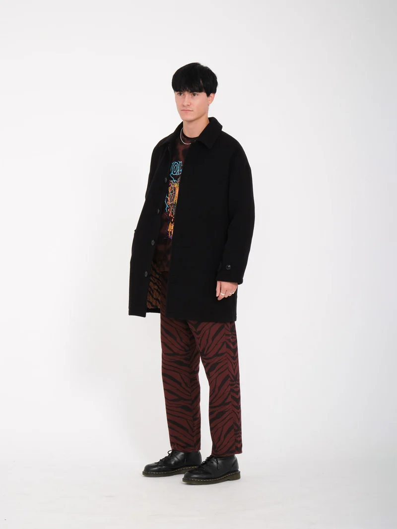 Floyder Peacoat Mantel - BLACK