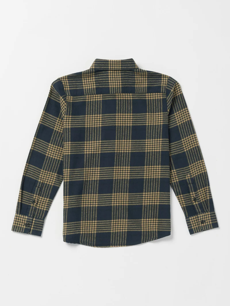 Caden Plaid Shirt - NAVY - (KINDER)