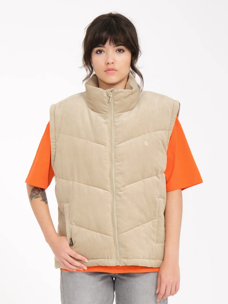 Cord'N Puff Jacke - KHAKI