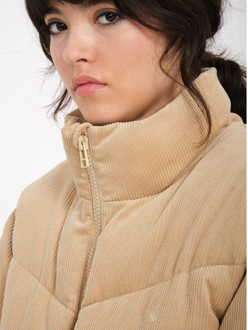 Cord'N Puff Jacke - KHAKI