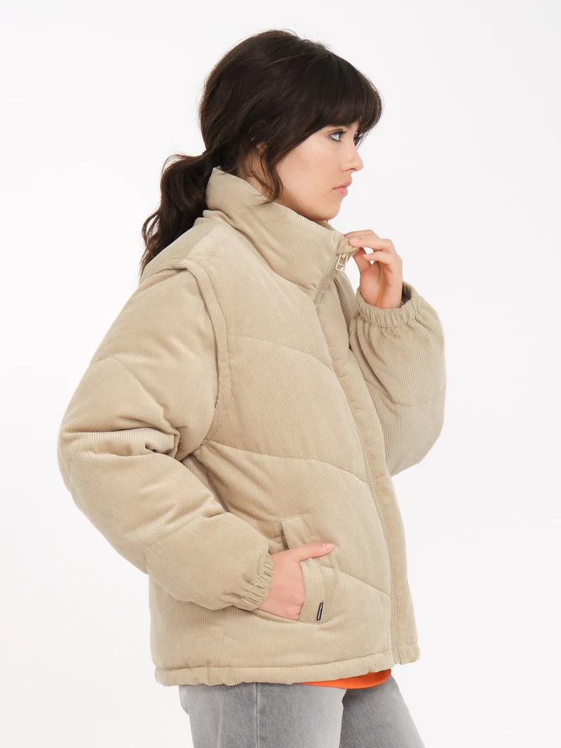 Cord'N Puff Jacke - KHAKI