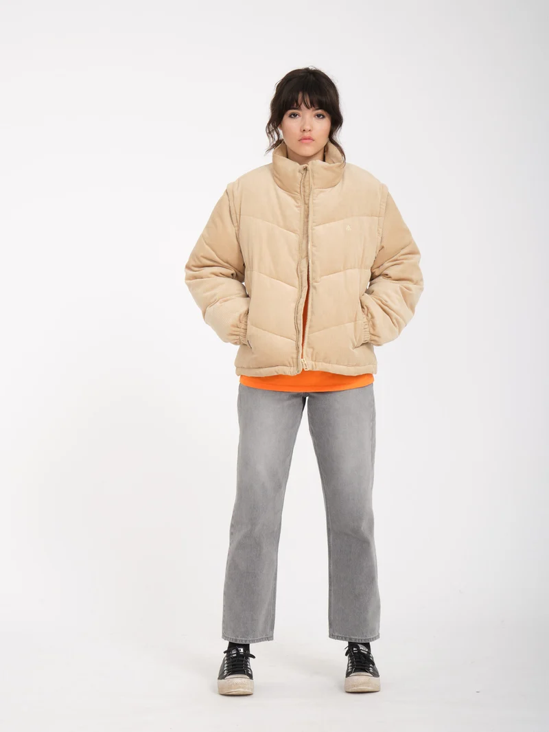 Cord'N Puff Jacke - KHAKI