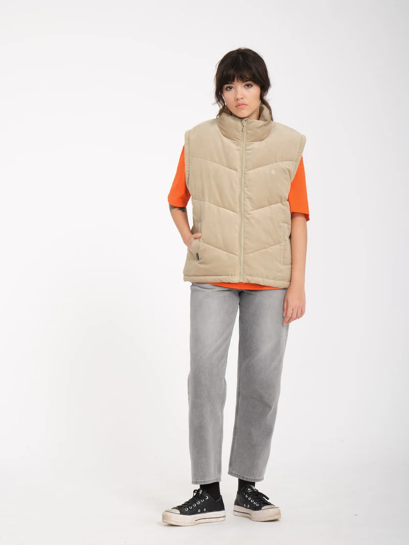 Cord'N Puff Jacke - KHAKI