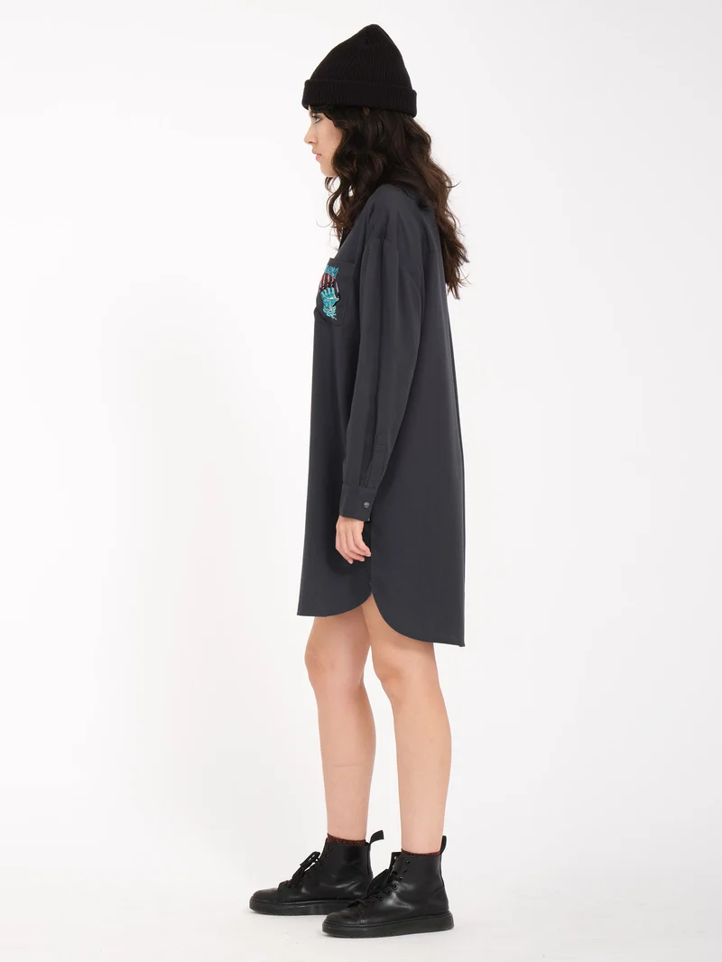 Max Sherman Kleid - HEATHER BLACK