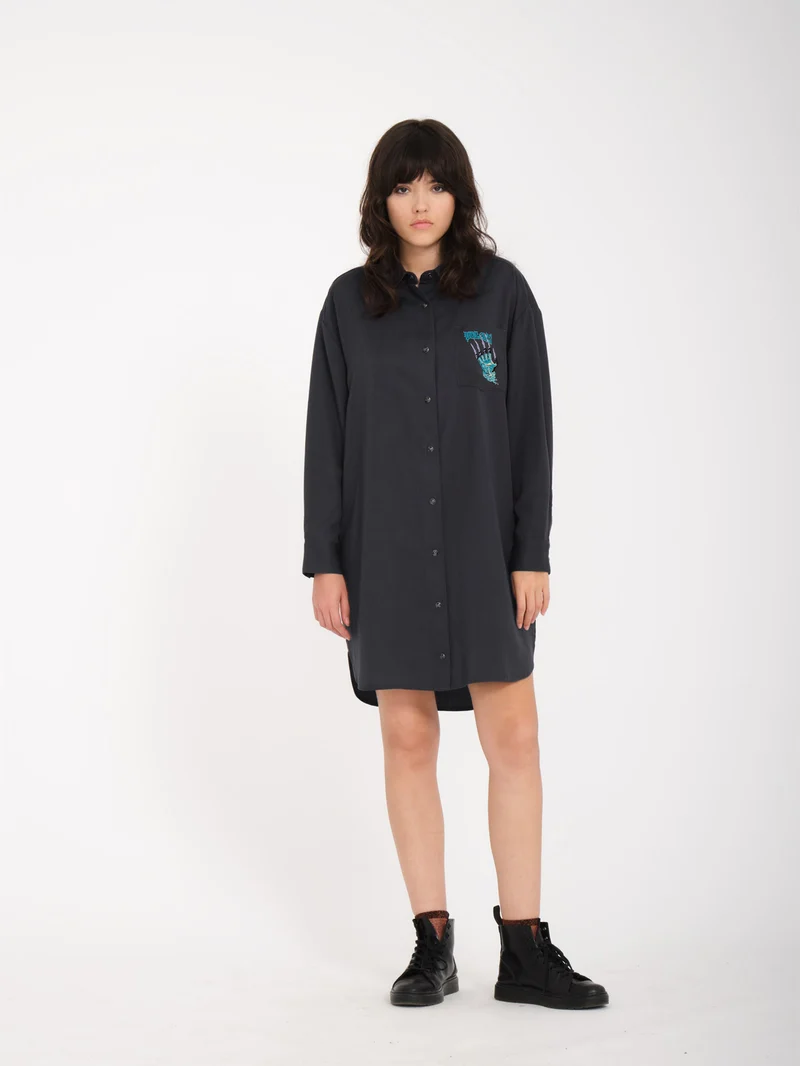 Max Sherman Kleid - HEATHER BLACK