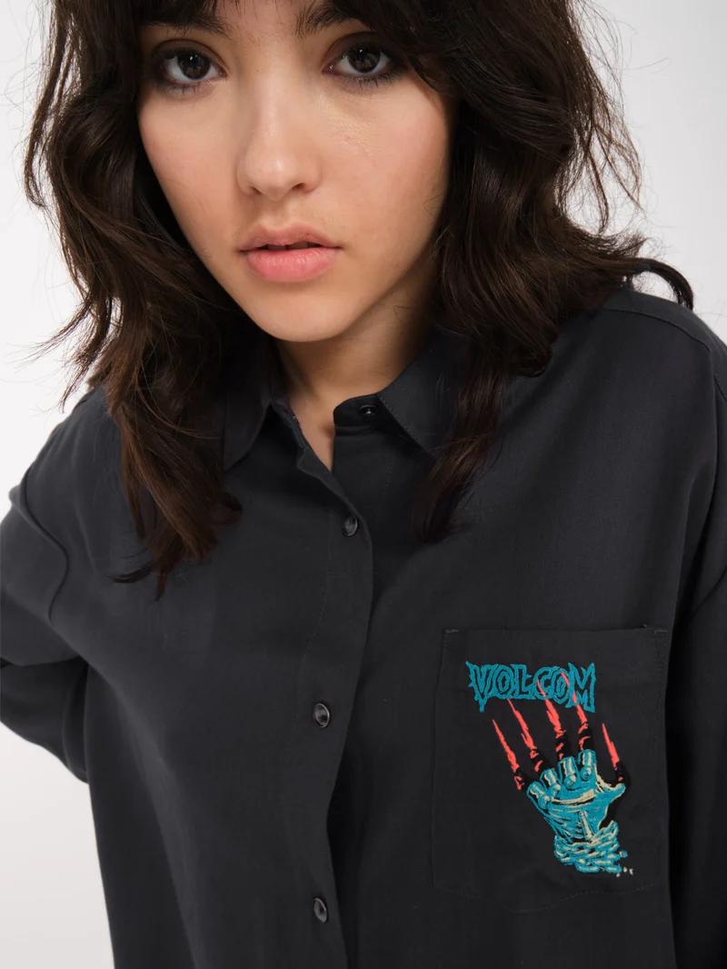 Max Sherman Kleid - HEATHER BLACK