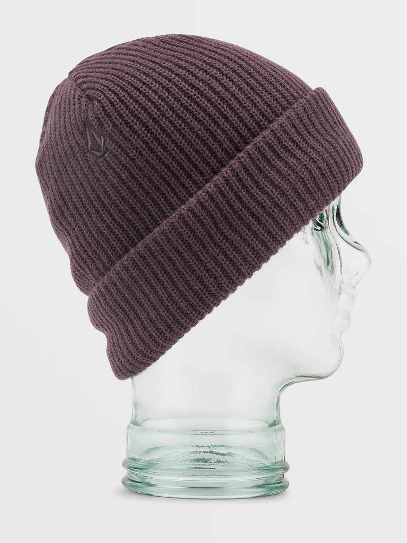 Polar Lined Beanie - Black Plum