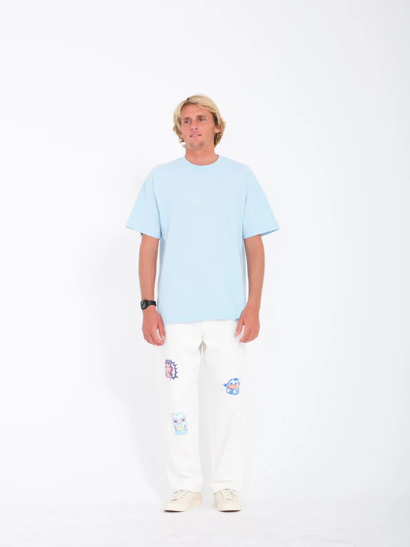 Ripple Stone T-shirt - MISTY BLUE