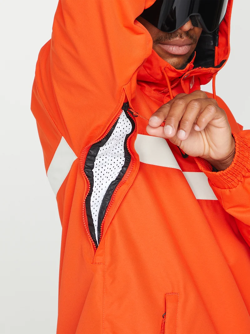 Longo Pullover Jacket - Orange Shock