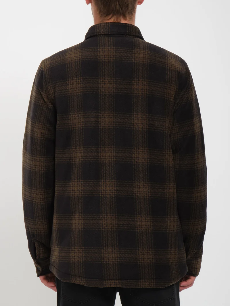 Bowered Fleece Überhemd - BISON
