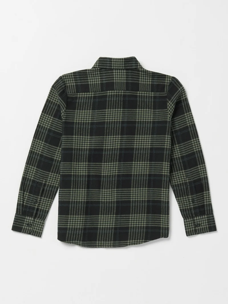 Caden Plaid Shirt - BLACK - (KINDER)