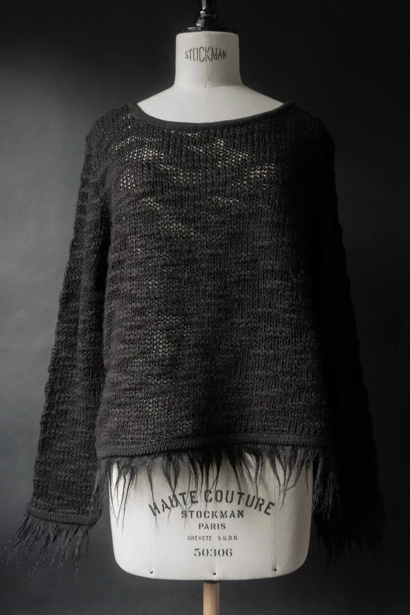 Vintage 90s Goth Pullover, Carlo Colucci, S–M