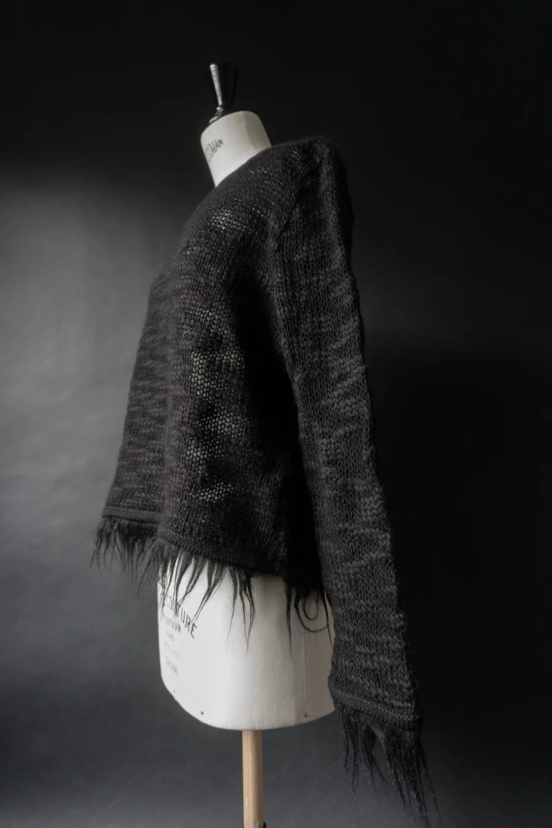 Vintage 90s Goth Pullover, Carlo Colucci, S–M