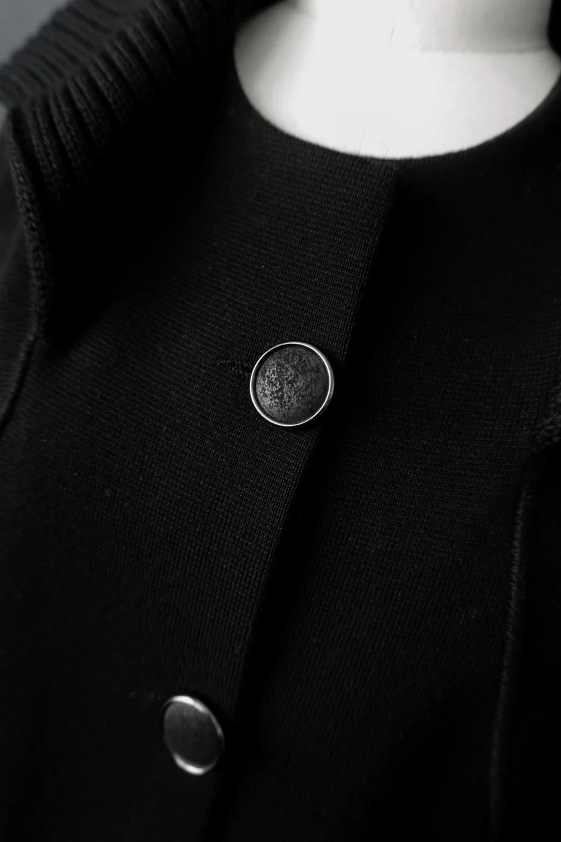 Vintage Y2K Cardigan Avantgarde, Schwarz, M–L