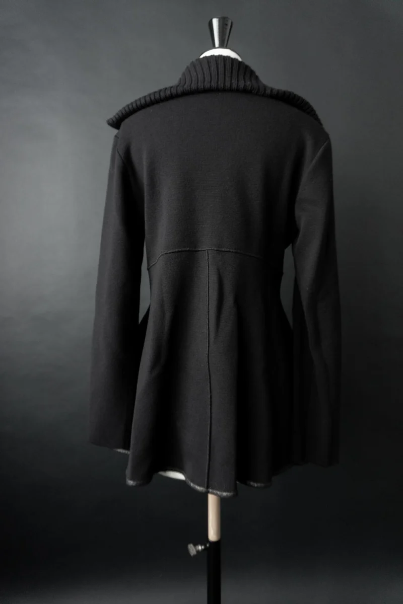 Vintage Y2K Cardigan Avantgarde, Schwarz, M–L