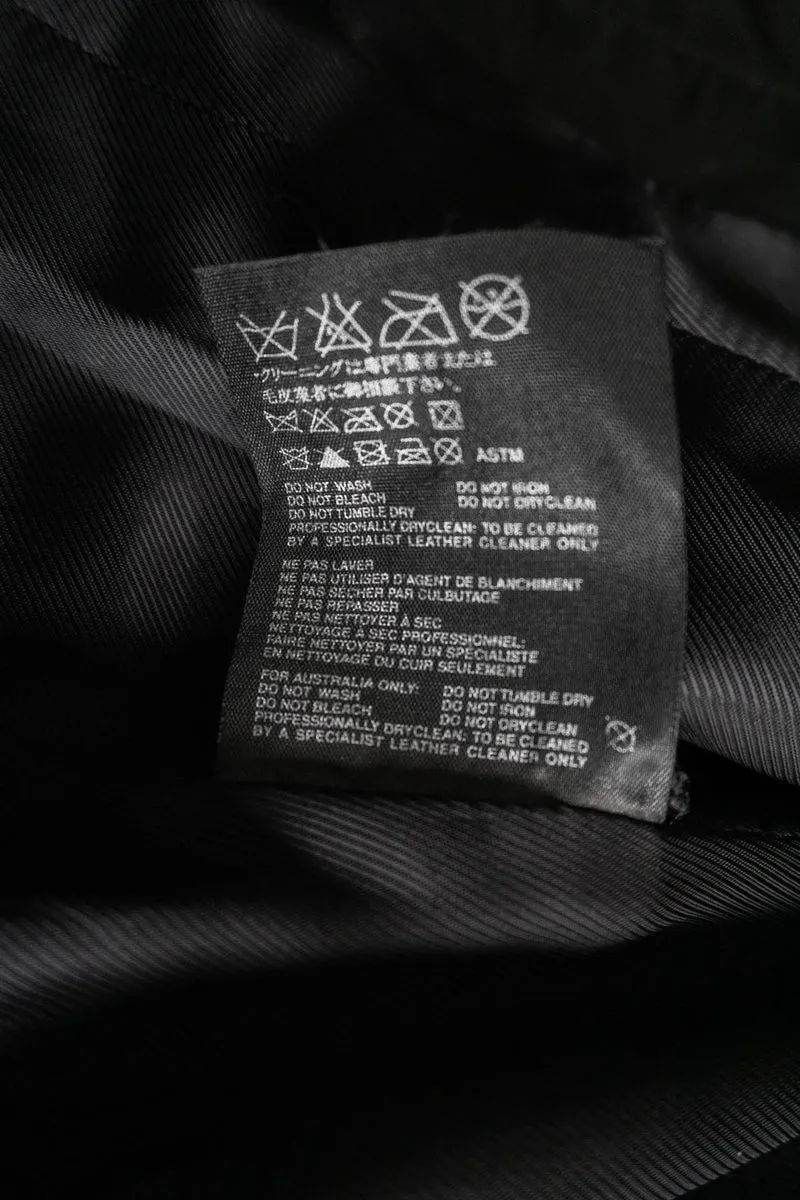 Vintage PRADA Lederjacke, 1999, Schwarz, XS–S