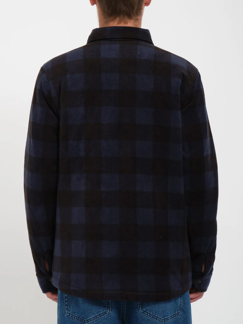 Bowered Fleece Überhemd - NAVY