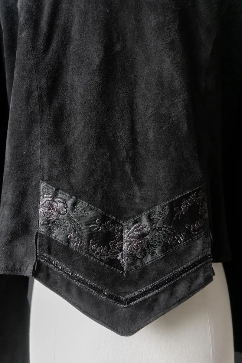 Vintage 80s Lederjacke, Dark Folklore, M–L