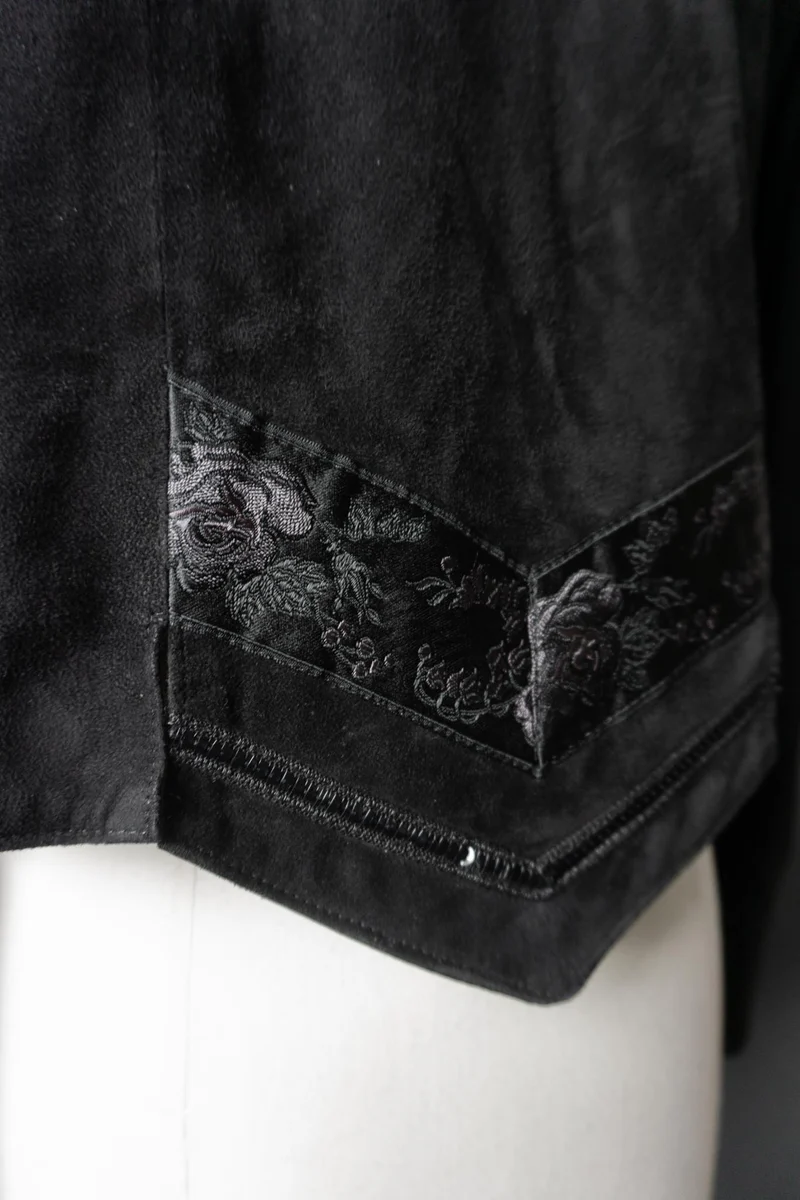 Vintage 80s Lederjacke, Dark Folklore, M–L