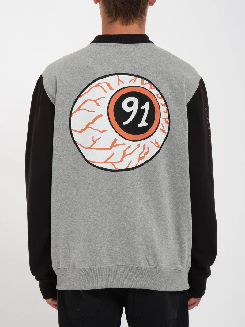 Nando Von Arb Zip Sweatshirt - HEATHER GREY