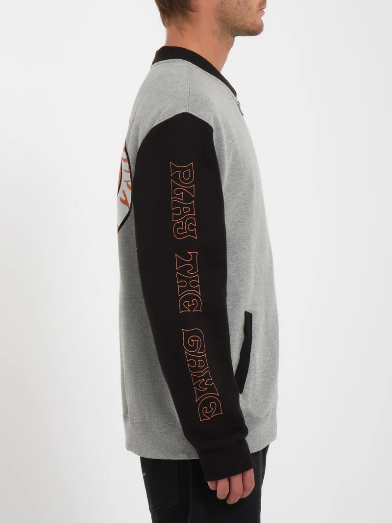Nando Von Arb Zip Sweatshirt - HEATHER GREY