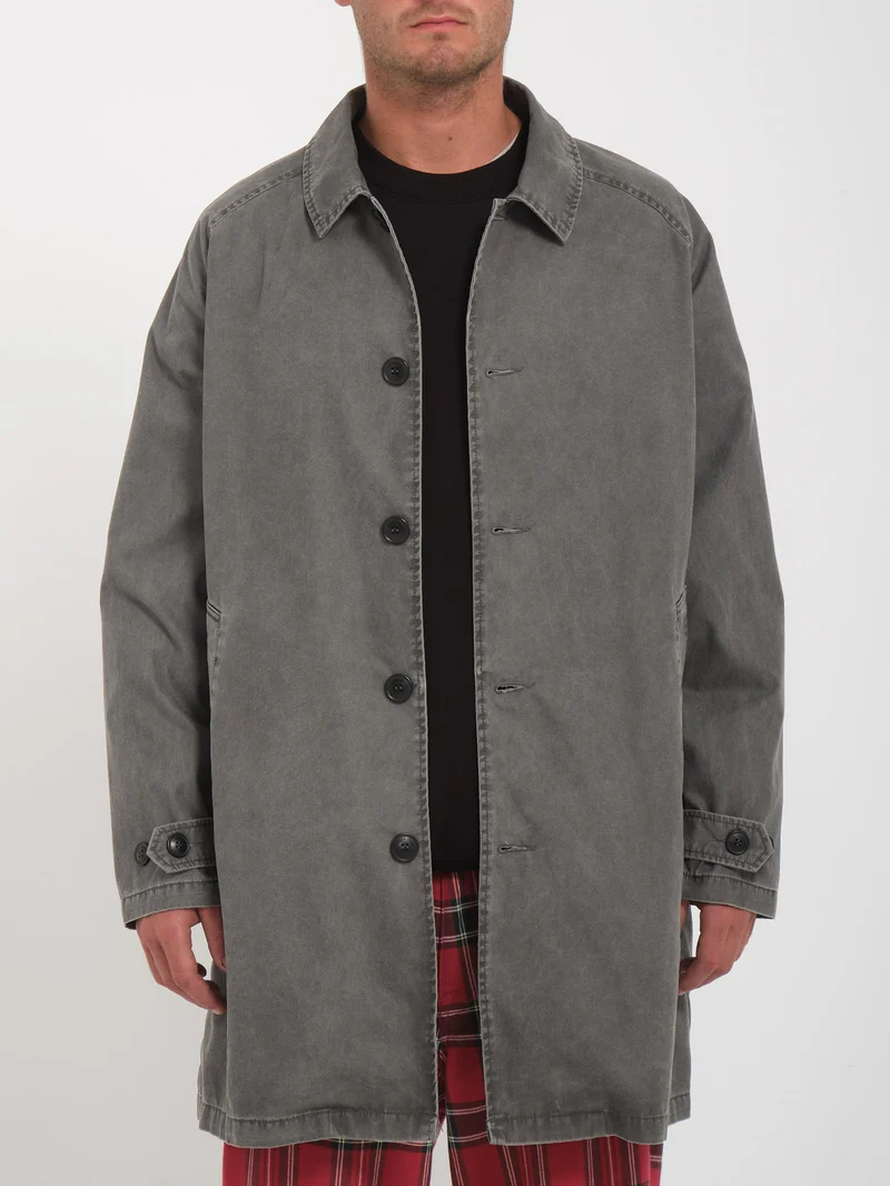 V Ent Noa Deane Trenchcoat - HEATHER GREY