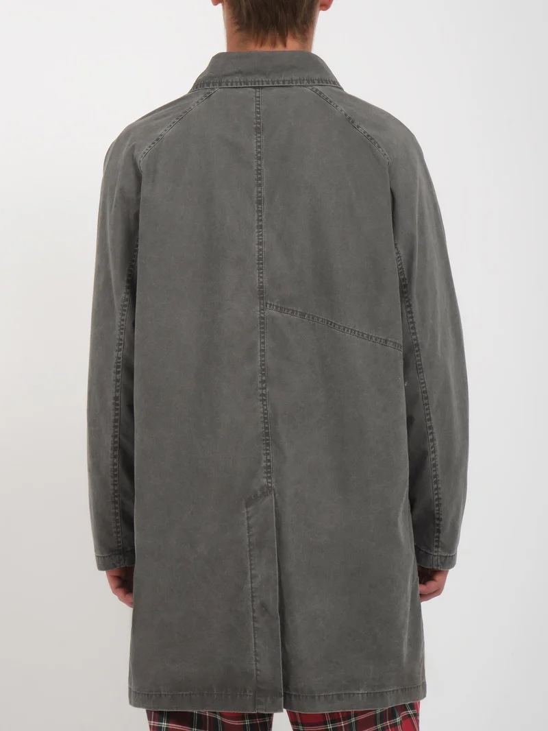 V Ent Noa Deane Trenchcoat - HEATHER GREY