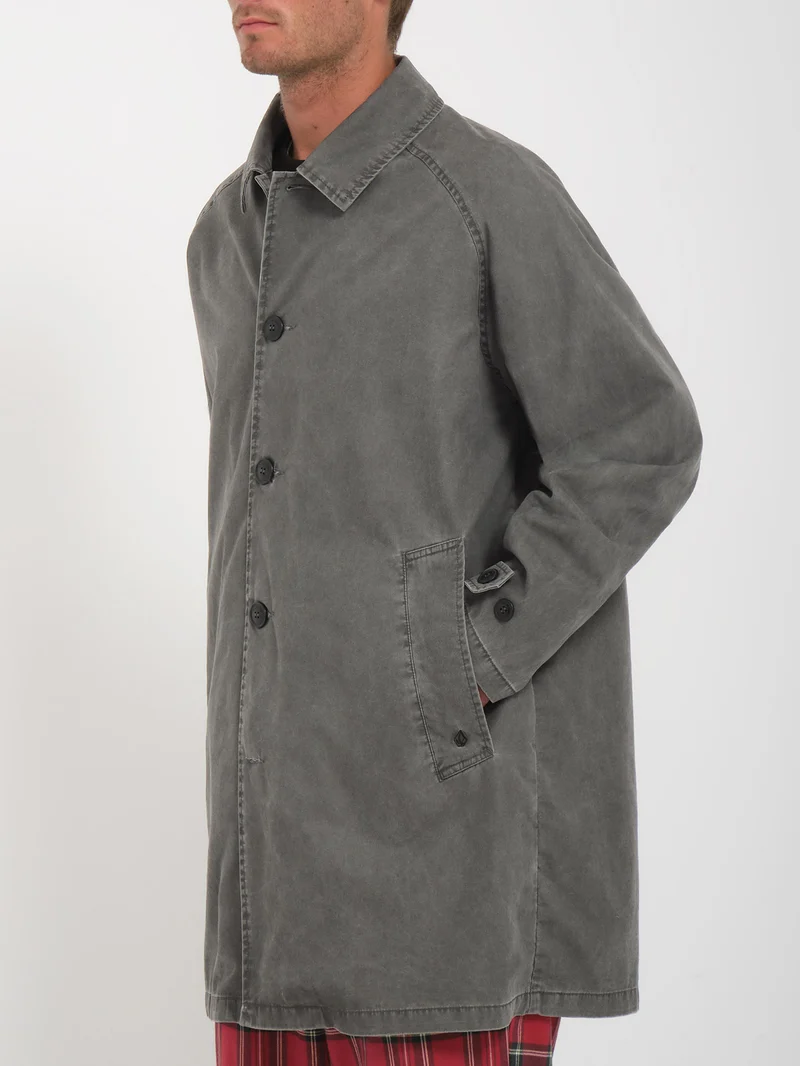 V Ent Noa Deane Trenchcoat - HEATHER GREY
