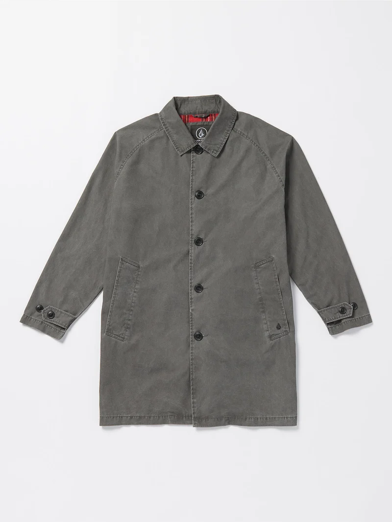 V Ent Noa Deane Trenchcoat - HEATHER GREY