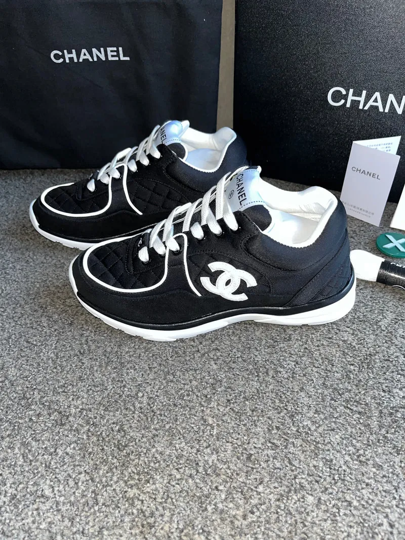 Black Material C Trainers