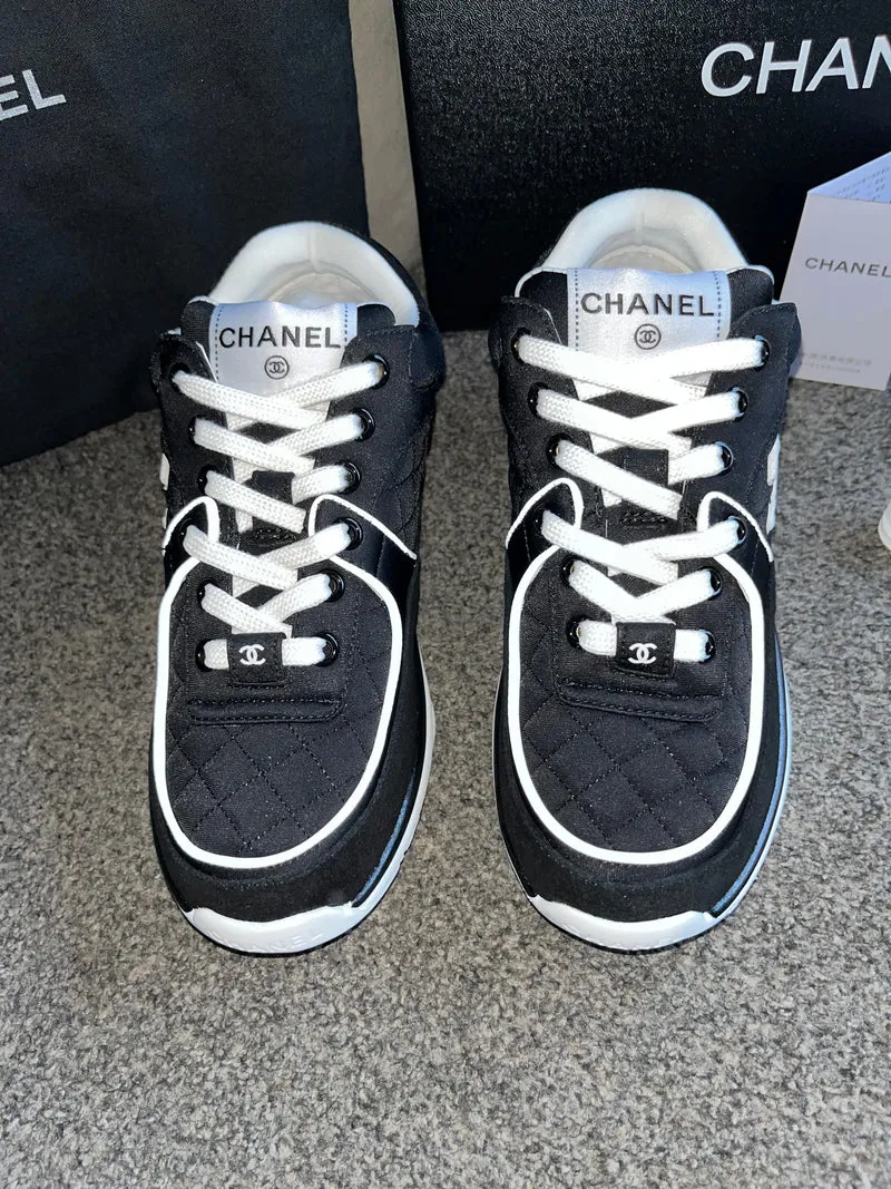 Black Material C Trainers