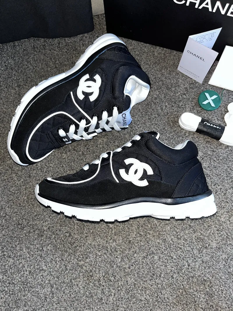 Black Material C Trainers