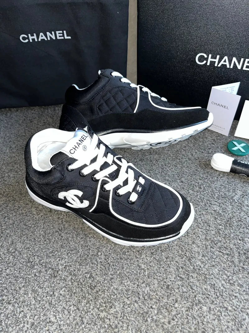 Black Material C Trainers