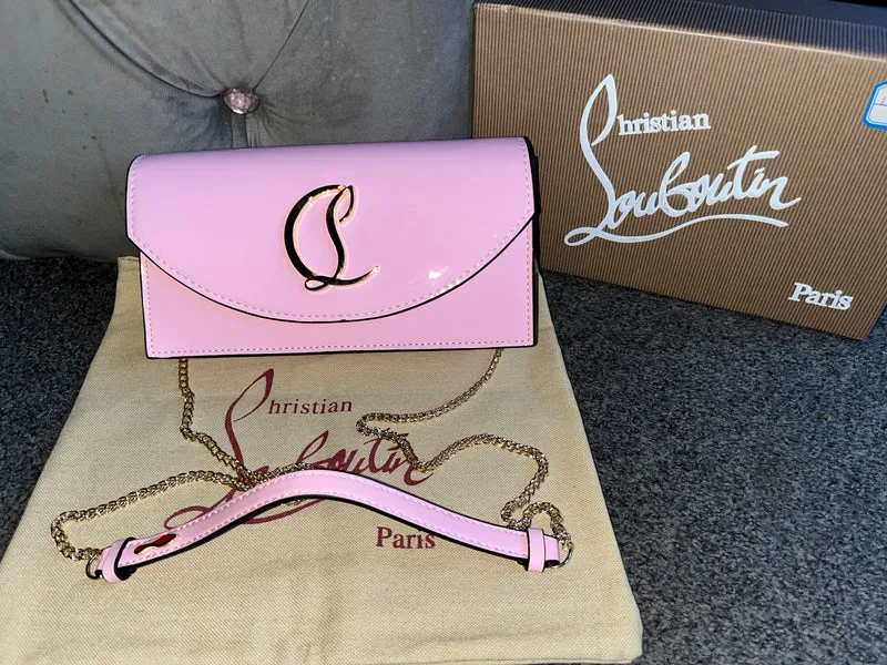 Pink Loub Clutch Bag