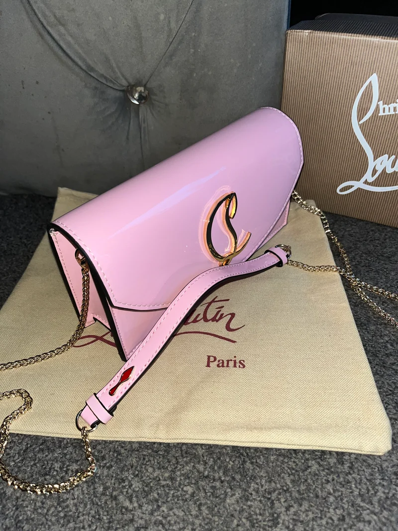 Pink Loub Clutch Bag