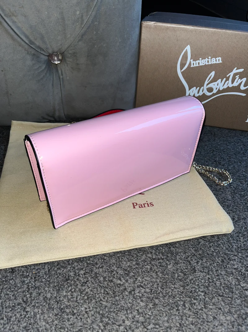 Pink Loub Clutch Bag